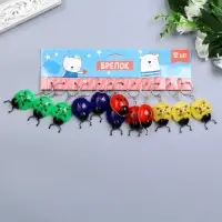 Фонарик брелок для ключей на кольце &laquo;Божья коровка&raquo;, МИКС