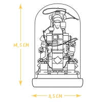 Конструктор блочный ночник &laquo;Дед Мороз&raquo;, 156 деталей, с гирляндой