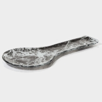 Подставка под ложку Magistro &laquo;Мрамор&raquo;, 24&times;11&times;1 см, цвет чёрный