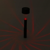 Садовый светильник на солнечной батарее &laquo;Цилиндр&raquo;, 4.5 &times; 30 &times; 4.5 см, 1 LED, свечение мульти (RGB)