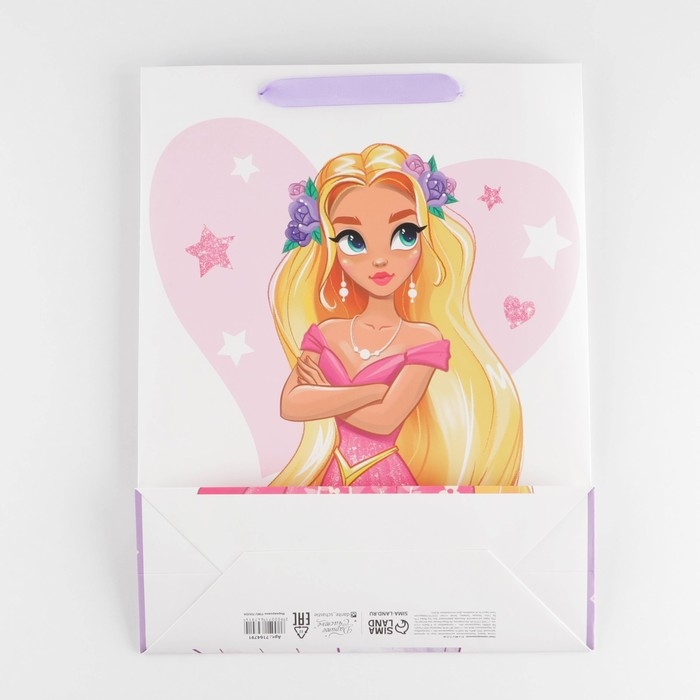 Пакет подарочный ламинированный вертикальный, упаковка, &laquo;Принцесса&raquo;, L 31 х 40 х 11,5 см