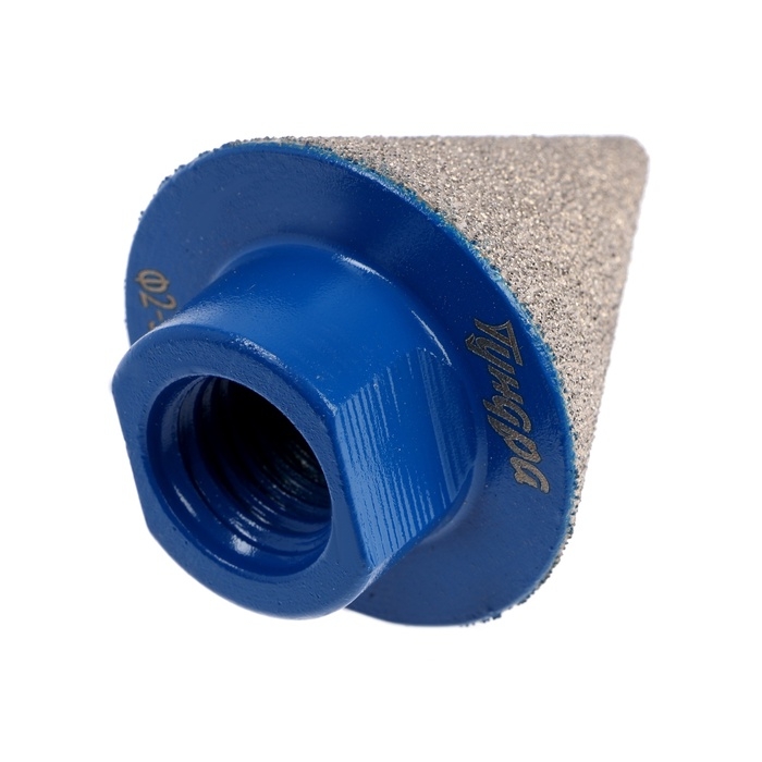 Фреза алмазная конусная ТУНДРА, 2 - 38 мм, для обработки мрамора, гранита и керамики