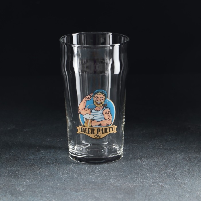 Стакан стеклянный для пива &laquo;Пейл-Эль&raquo;, 570 мл, рисунок МИКС