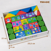 Конструктор &laquo;Цветной городок&raquo; большой, 41 элемент