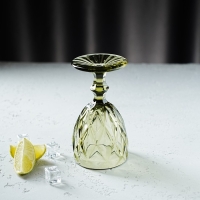 Бокал для вина стеклянный Magistro &laquo;Круиз&raquo;, 250 мл, 8&times;15,3 см, цвет зелёный