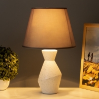 Лампа настольная "Рене" 1х40Вт Е14 серый 25х25х41см