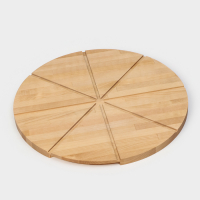 Доска для пиццы с потайными ручками Adelica &laquo;Итальяно&raquo;, d=40 см, берёза