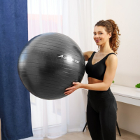 Фитбол, ONLYTOP, d=75 см, 1000 г, антивзрыв, цвет чёрный
