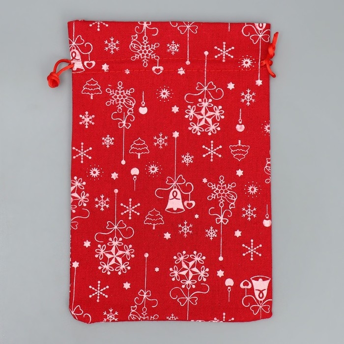 Мешочек подарочный холща &laquo;Яркий Новый Год&raquo;, 16 х 24 см +/- 1.5 см, Новый год