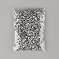 Верхний ограничитель для молнии, металлический, №3, 1000 &plusmn; 20 шт, цвет серебряный