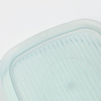 Набор контейнеров квадратных BioFresh, 3 шт: 0,23 л, 0,5 л, 0,9 л, цвет прозрачный, крышка МИКС