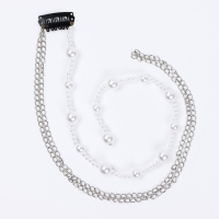 Заколка прядь с жемчугом новогодняя &laquo;Магия Нового года&raquo;, на Новый год, 7 х 6,4 см