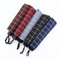 Зонт механический &laquo;Крупная клетка&raquo;, эпонж, 4 сложения, 8 спиц, R = 47/55 см, D = 110 см, цвет МИКС