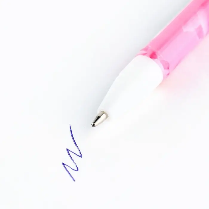 Ручка шариковая синяя паста 0.5 мм с колпачком &laquo;Ты прекрасна!&raquo; пластик