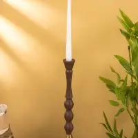 Подсвечник на 1 свечу "Шоколад" 10,5х10,5х34,5 см