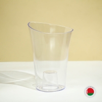 Горшок для орхидей, 1,3 л, 13,6 &times; 14,1 &times; 20 см, пластик, прозрачный