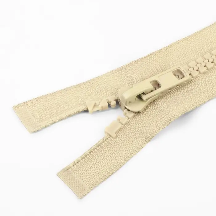 Молния &laquo;Трактор&raquo;, №8, разъёмная, замок автомат, 80 см, бежевая