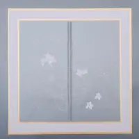 Пленка для цветов матовая, "Цветы с каймой", 58х58см, розовый