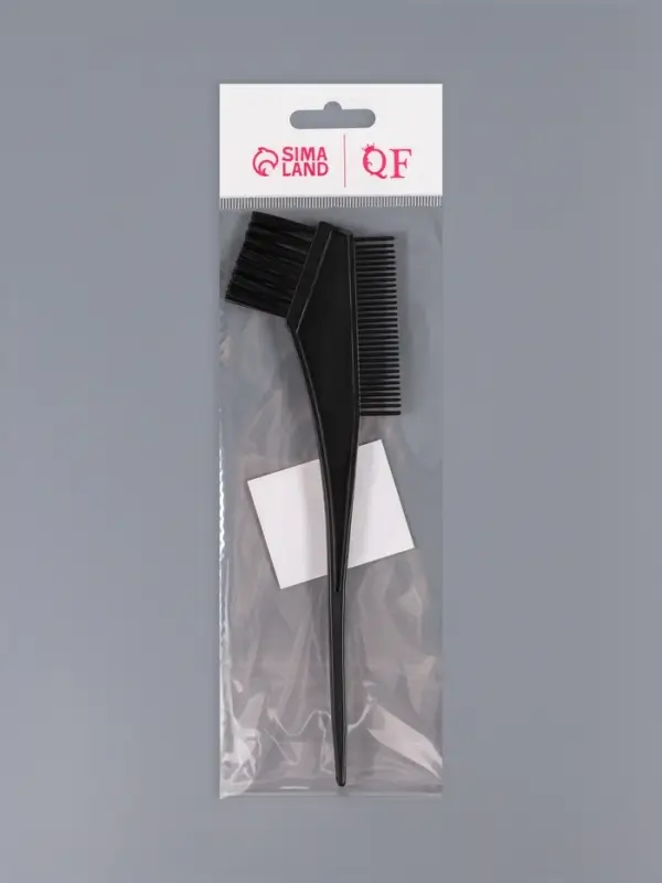 Расчёска - кисть для окрашивания, 20.5(&plusmn;1) &times; 7 см, чёрная