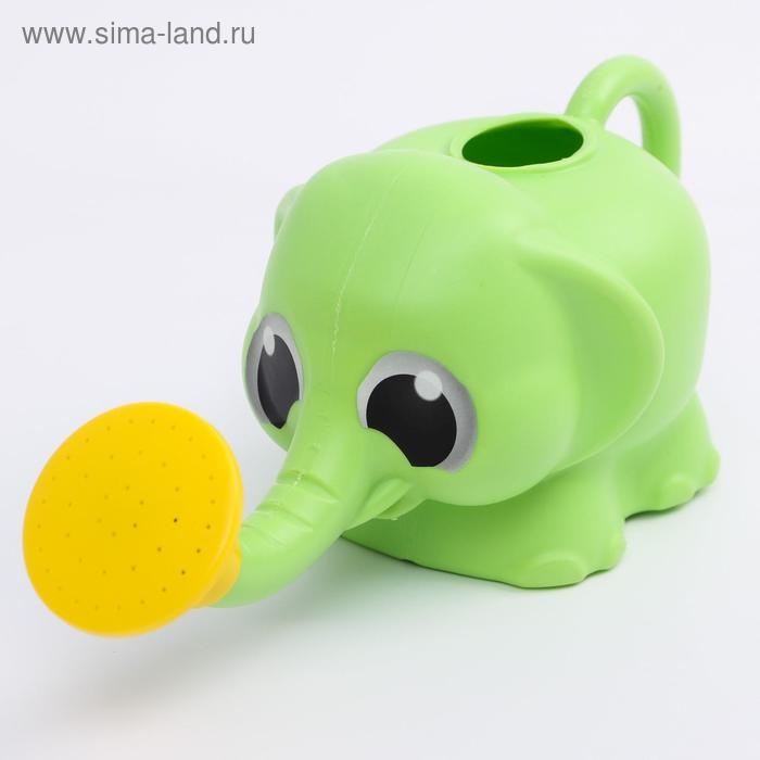 Ковш пластиковый для купания и мытья головы, детский банный ковшик &laquo;Слоник&raquo;, 650 мл., цвет МИКС