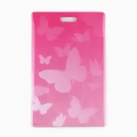 Чехол для бейджа &laquo;Бабочки&raquo;, 6,5 х 10,5 см