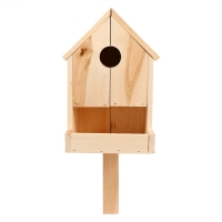 Скворечник, 20 &times; 25 &times; 39 см, с кормушкой для птиц, Greengo