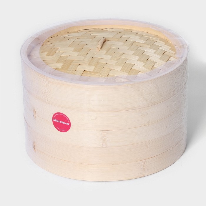 Пароварка Доляна &laquo;Восточная кухня&raquo;, 2 этажа, d=24 см, бамбук