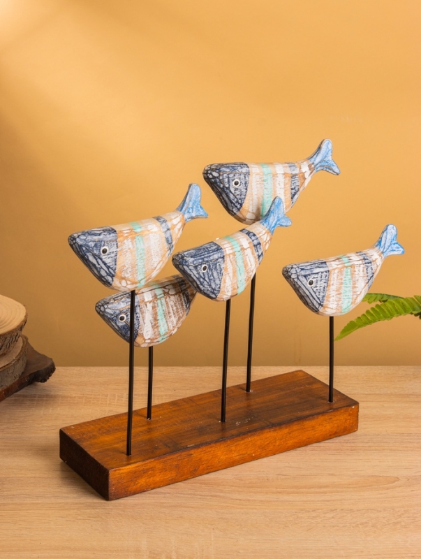 Сувенир &laquo;Рыбки&raquo;, 37&times;10&times;30 см, дерево