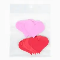 Сердечки декоративные (набор 10 шт) 2 цвета