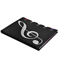 Нотная папка - 30 файлов 60 листов черная