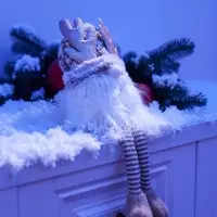 Фигура текстиль &laquo;Гном лосяш&raquo; 33 см, 1 LED, от батареек AG13&times;3, свечение тёплое белое