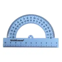 Транспортир 180&deg;/10см, ErichKrause, Pastel Bloom, микс