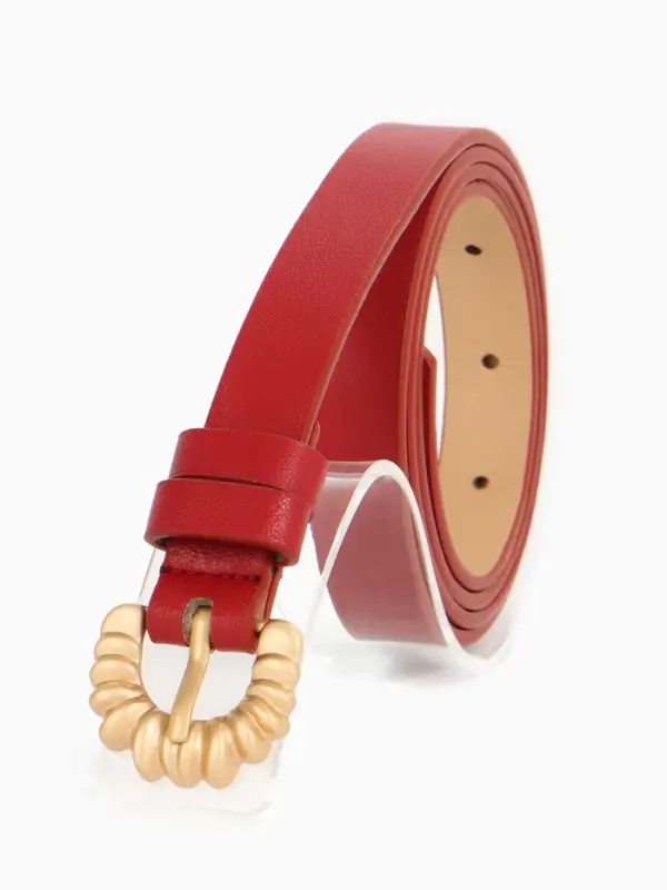 Ремень жен 03-01-01-01, Март2514, 1,8*0,3*110 см, без винта, пряж золото, 1 прокол,