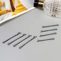 Невидимка для волос &laquo;Глория&raquo;, набор 40 шт., единорог, 5.5 и 4.5 см, чёрная