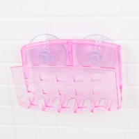 Мыльница настенная на присосках Bath Collection, 9,5&times;5&times;6 см, цвет МИКС