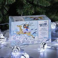 Гирлянда &laquo;Нить&raquo; 4 м с насадками &laquo;Шарик с орнаментом&raquo;, IP20, прозрачная нить, 20 LED, свечение белое, 8 режимов, 220 В