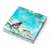 Коробка для печенья, &laquo;Снегири&raquo;, 18&times;18&times;3 см, Новый год