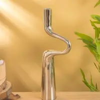 Подсвечники "Сплетение" (набор 2 шт) 11х6х34 см, алюминий