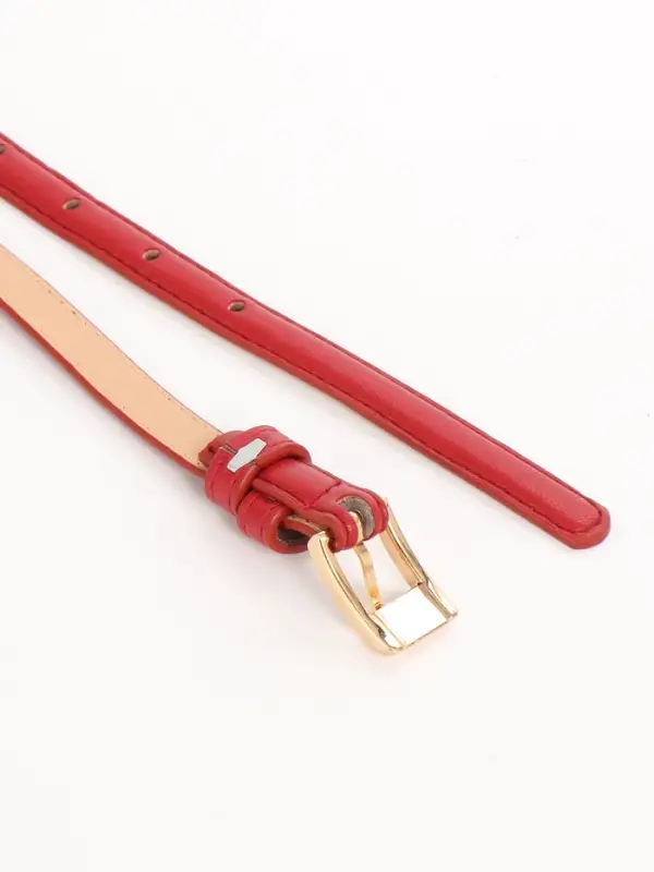 Ремень жен 02-01-01-01, Март2501, 1,3*0,3*110 см, без винта, пряж золото, 1 прокол,