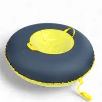 Тюбинг-ватрушка Winter Star, диаметр чехла 120 см, серый, жёлтый