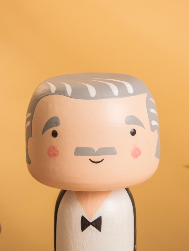 Деревянная кукла кокеши &laquo;Альфред&raquo;, 7.5&times;8&times;16 см