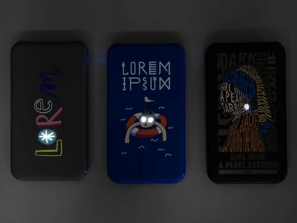 Аккумулятор Uniscend Starry с подсветкой, 5000 мАч, синий