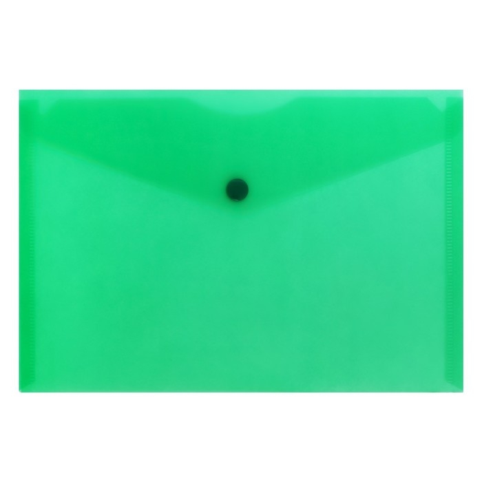 Набор папок-конвертов на кнопке А5 150мкм Calligrata  прозрачные, микс 5шт