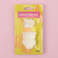 Печати для теста и мастики Доляна &laquo;Совушка&raquo;, набор 2 шт, пластик, молочные