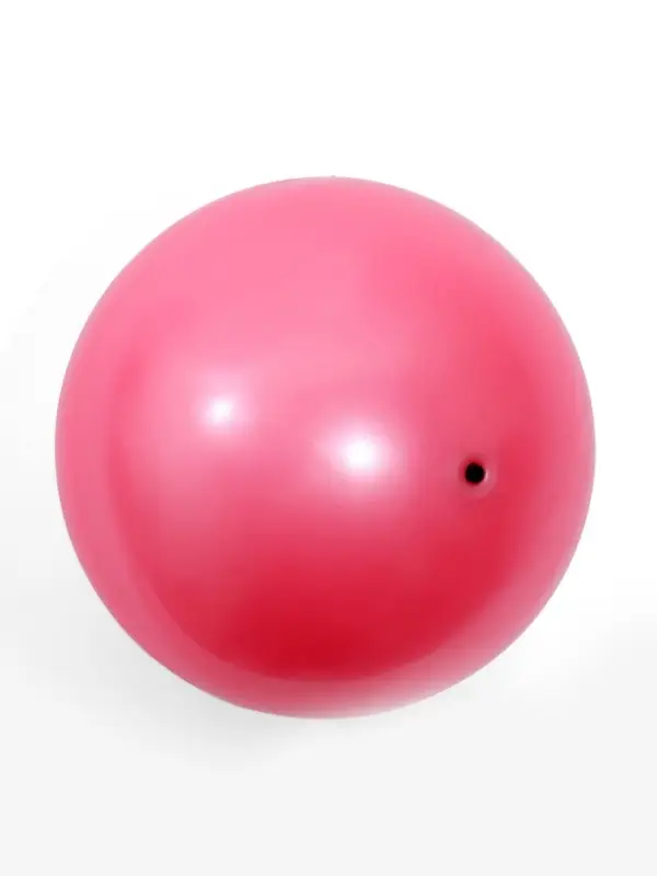 Мяч для художественной гимнастики Металлик, диаметр  19см, цвет розовый