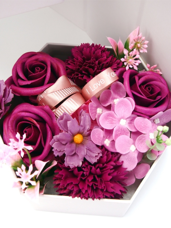 Трехуровневания мыльная композиция фиолетовая