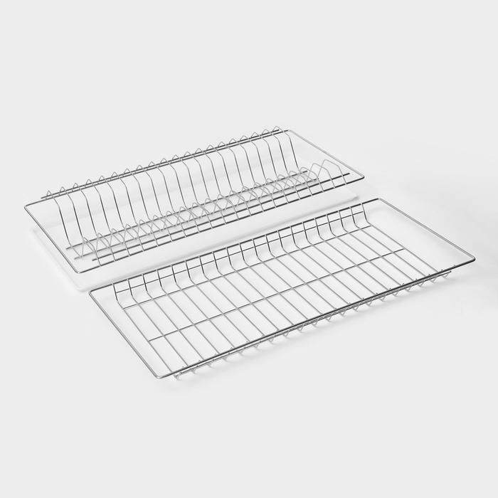 Комплект посудосушителей с поддоном для шкафа 60 см, 56,5&times;25,6 см, цинк