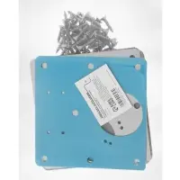 Ремкомплект для мебельной петли ТУНДРА, пластина 9х9 см, набор 10 шт