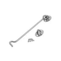 Крючок ветровой LOCKLAND KV001, L=200 мм, нержа, цвет хром, 2 шт