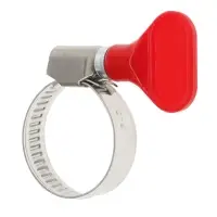 Хомут с &laquo;барашком&raquo; ZEIN engr, диаметр 16-27 мм, ширина 9 мм, нержавеющая сталь